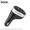 HOCO Z29 Regal Digital Display Cigarette Lighter Car Charger, Black (Z29)